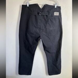 Frontier Classics Western Pants Mens 40 Black Buckle Back Suspender Cowboy